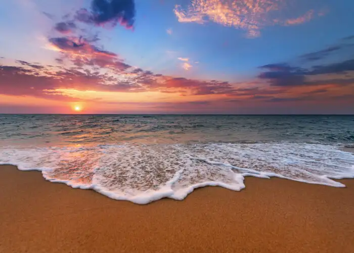 Beach at sunrise