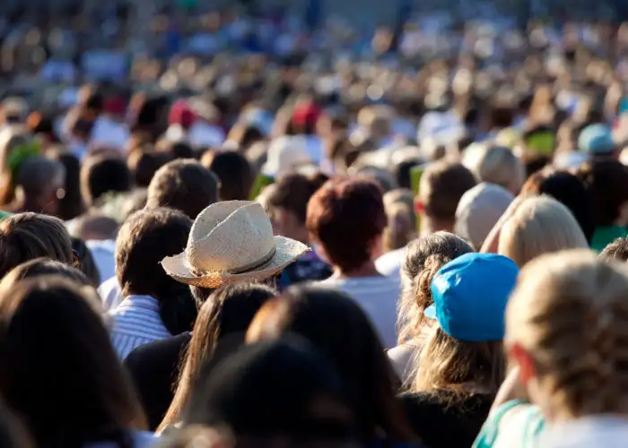 Large crowd of people