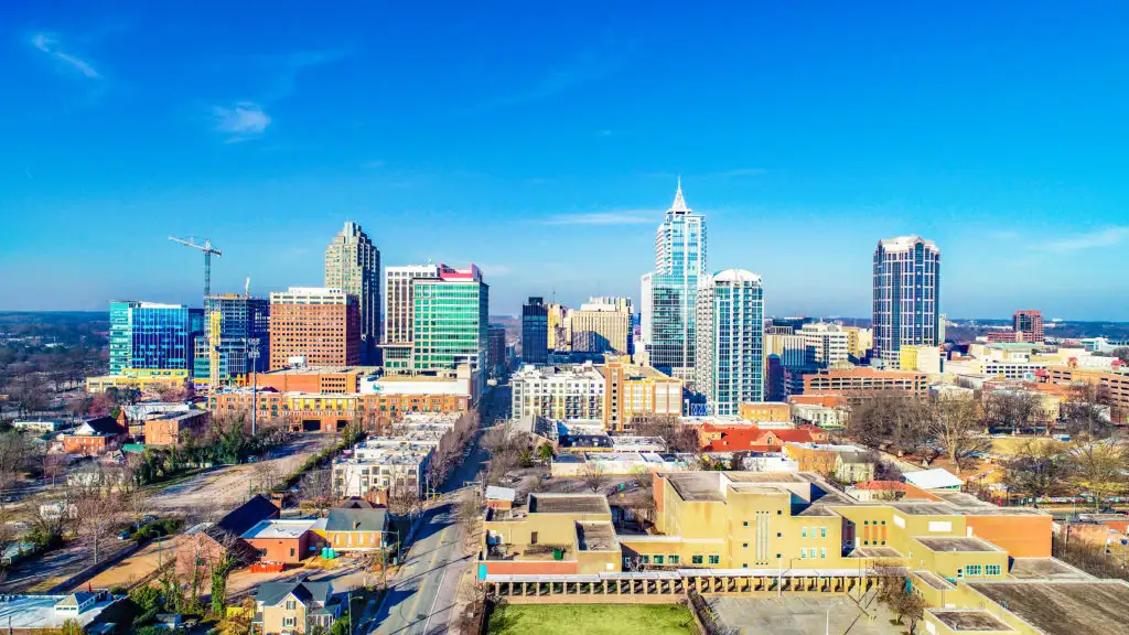 Skyline of downtown Raleigh, North Carolina