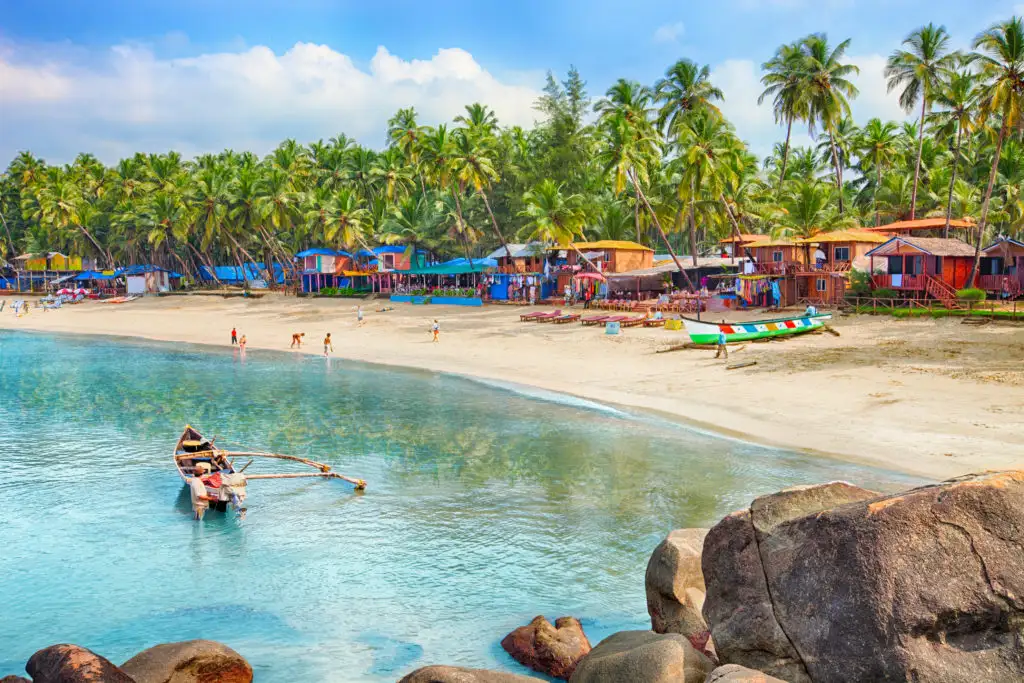 Palolem beach in Goa, India