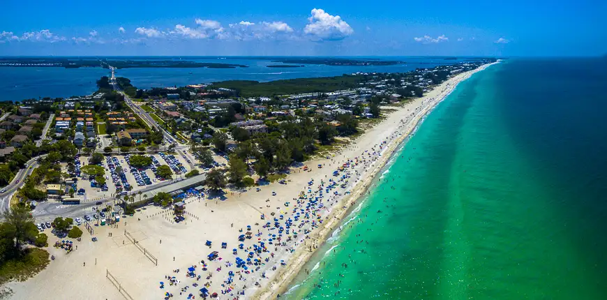 Beautiful sunny day in anna maria island