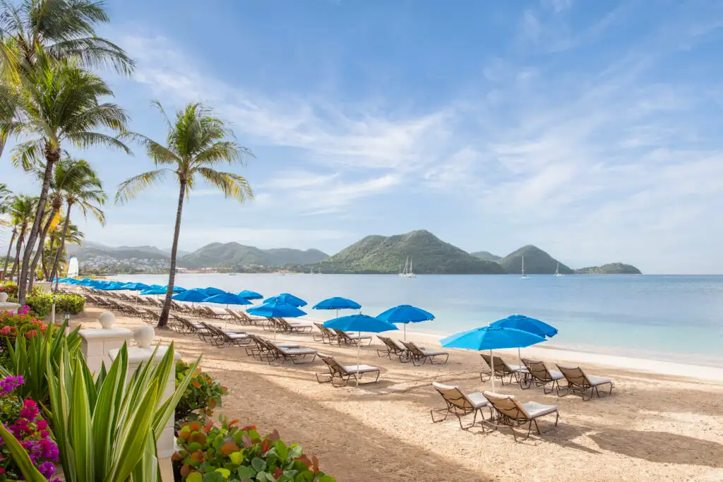 The beach at The Landings Resort and Spa