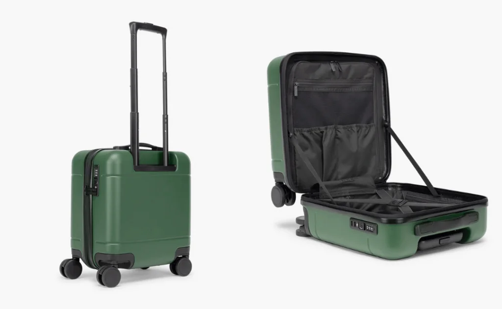 Green Calpak Hue Mini Carry-On Luggage