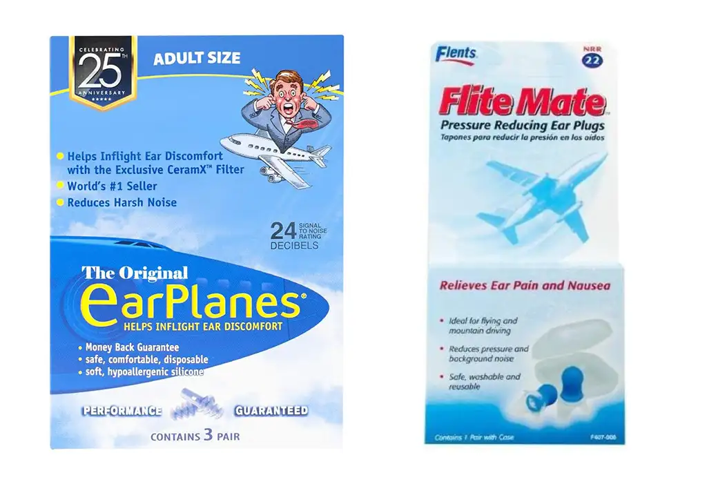 Earplanes and Flents earplugs