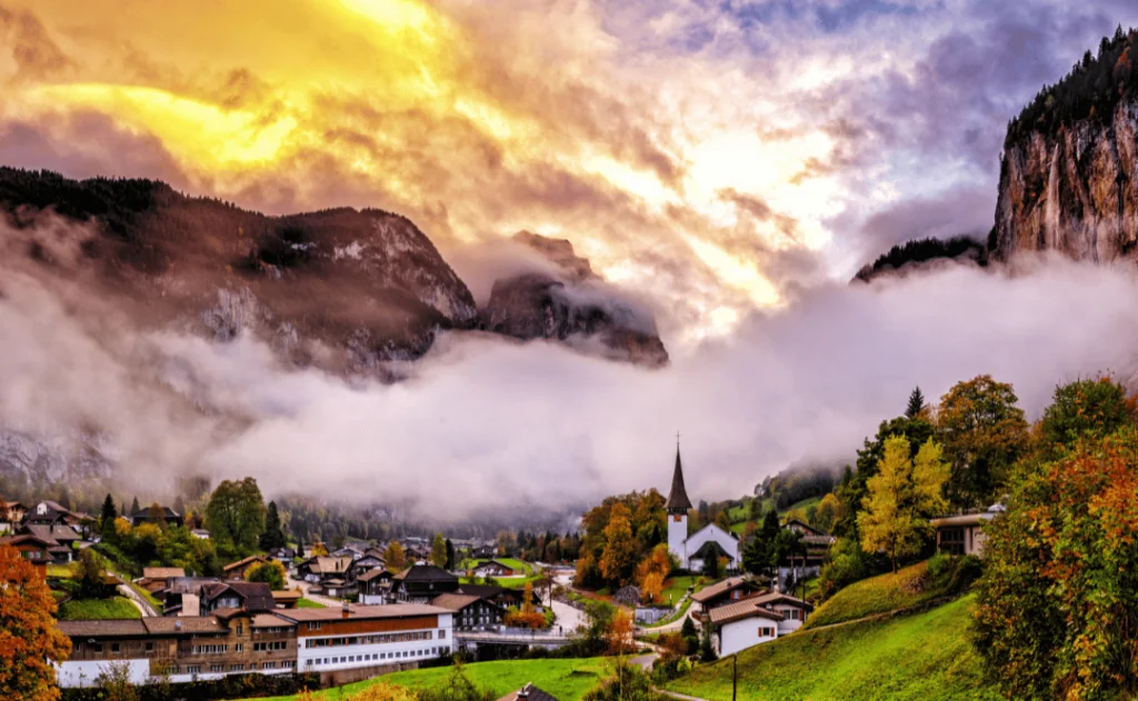 The Swiss Alps, Switzerland in Autumn Season