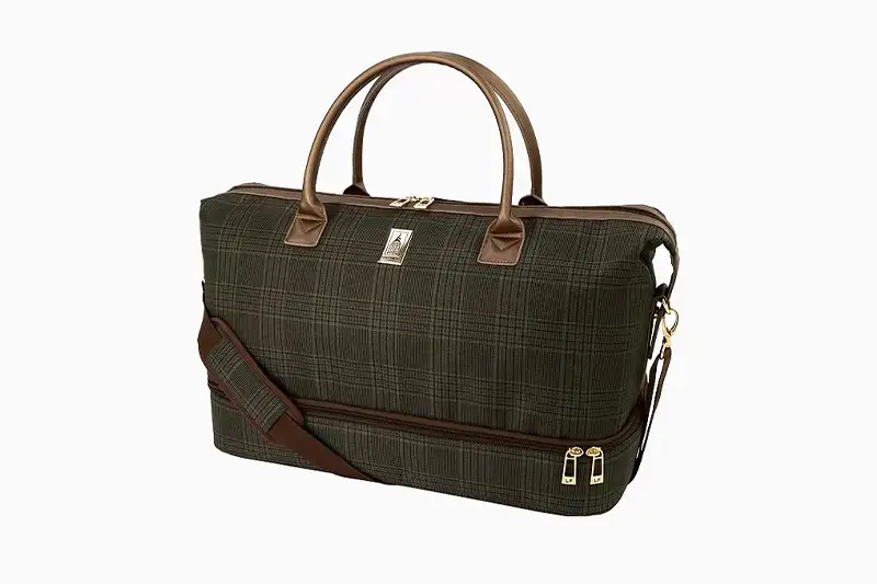 London Fog Brentwood III Drop Bottom Duffel, a classic weekender bag for men