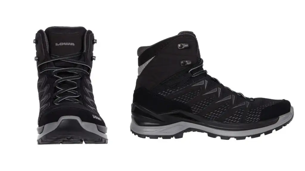 Lowa Innox Pro GTX Mid, a good lightweight hiking boot for travel