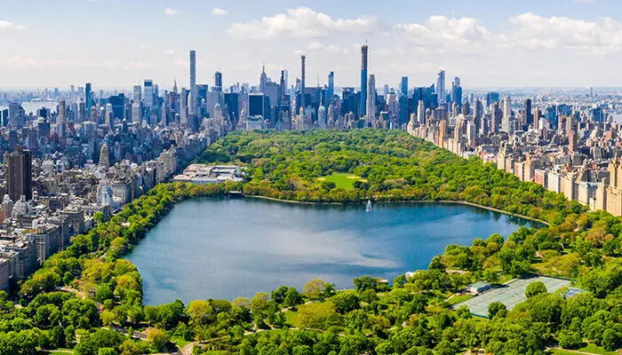 Aerial view of Central Park New York City, New York, United States