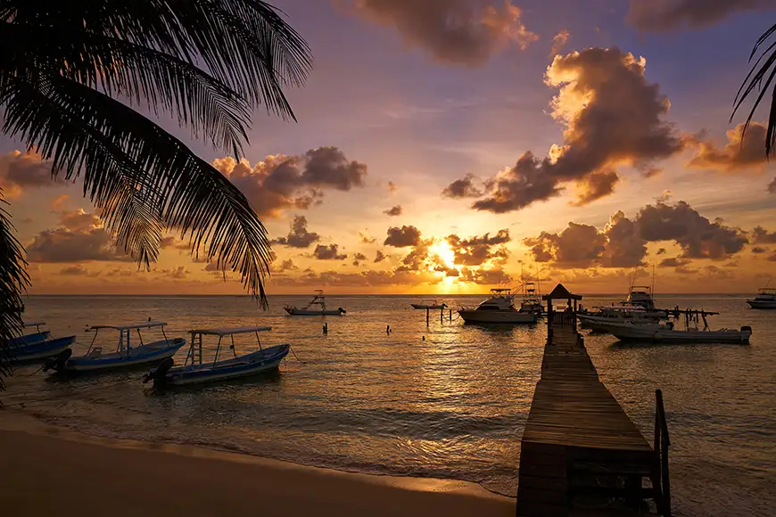 puerto morelos sunset.