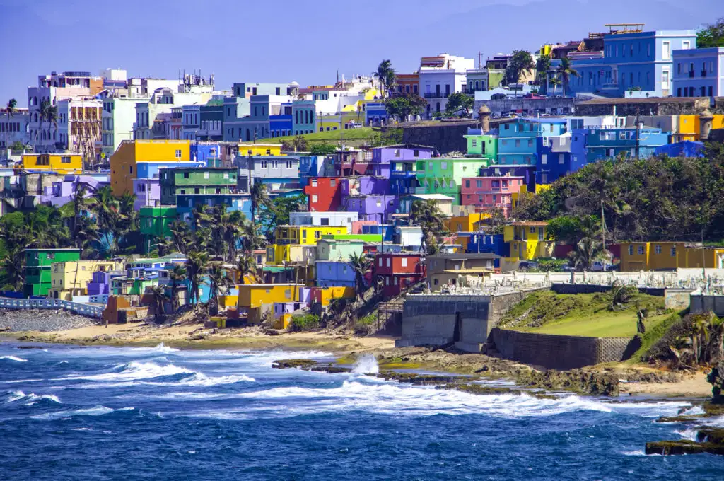 Hillside of San Juan overlooking beach