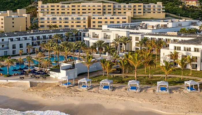 Aerial View of the Marriott in St. Maarten