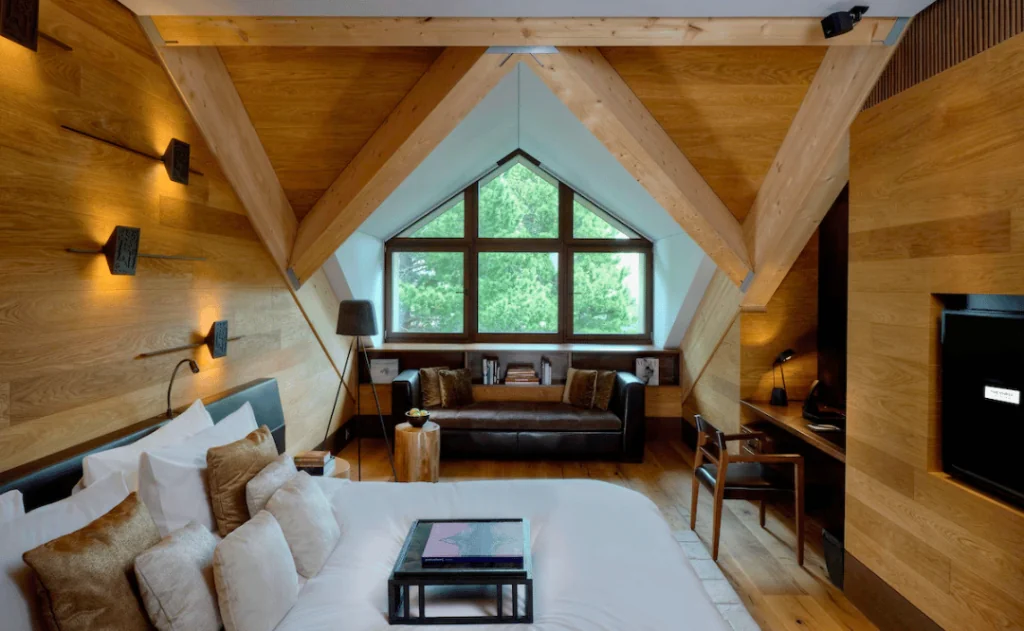 The Chedi Andermatt - Suite (Furka) | Premium bedding, down comforters, pillowtop beds, free minibar items.