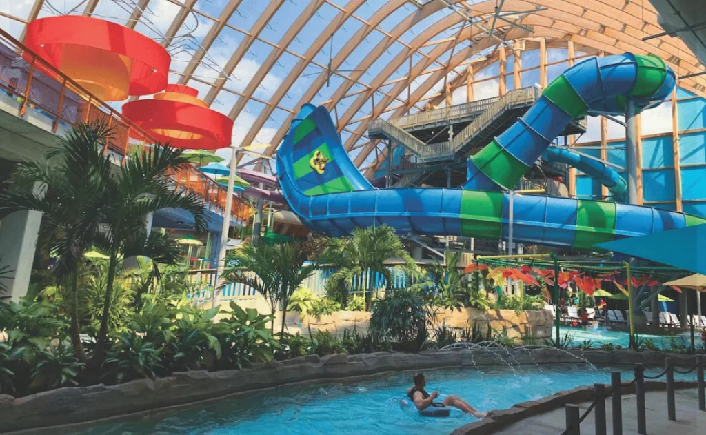 The Kartrite Indoor Waterpark, slides and river