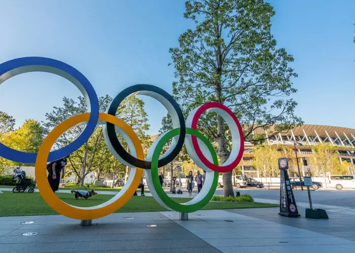 olympic rings tokyo.