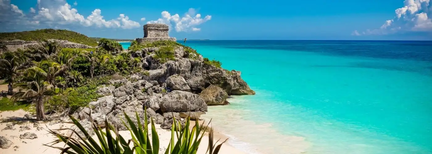 tulum mexico beach couple.