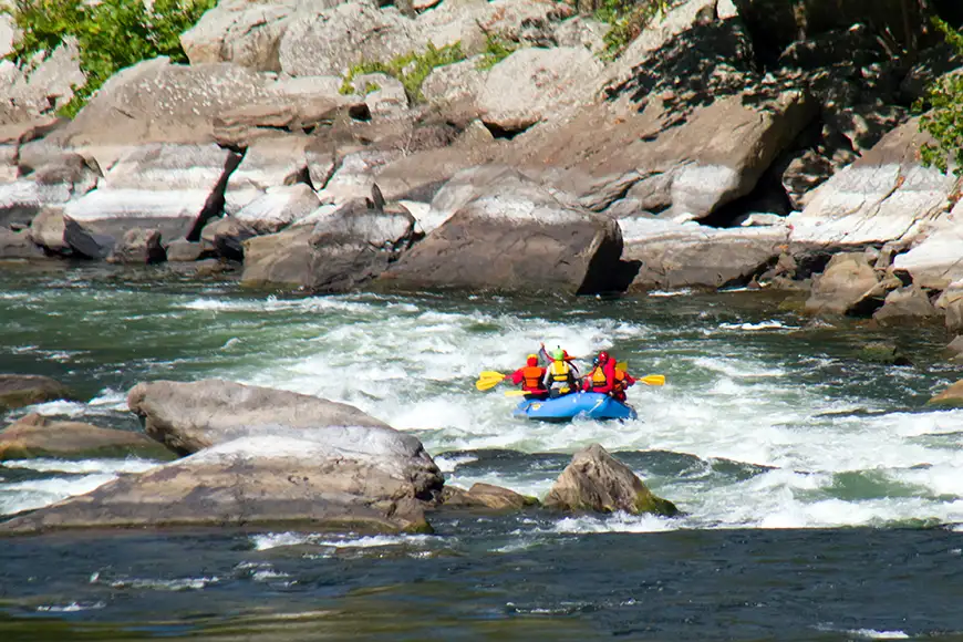 rafting in west virginia.